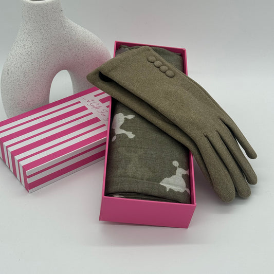 Gloves Scarf Set